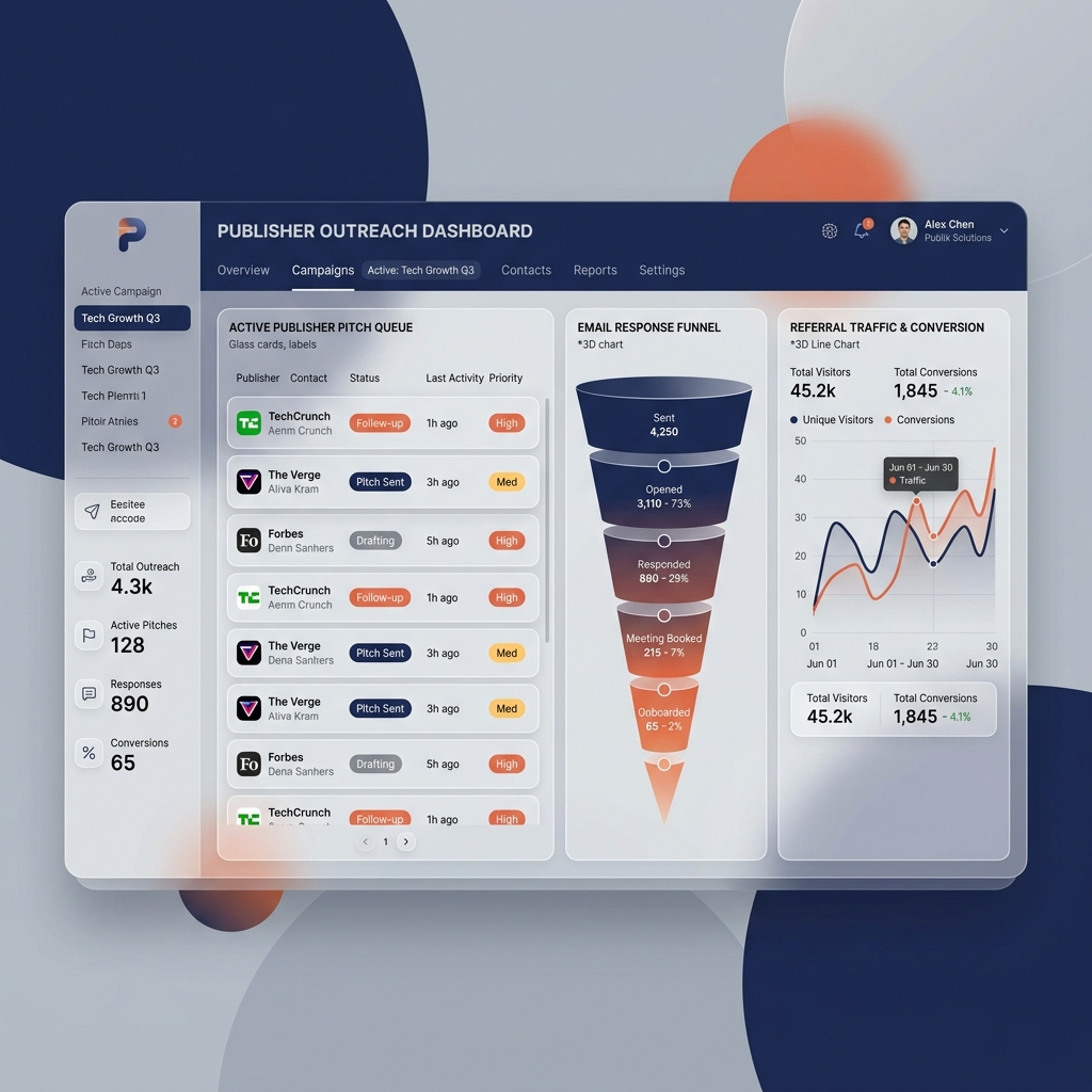 NITIX Digital Co. Blogging Outreach Campaign Dashboard