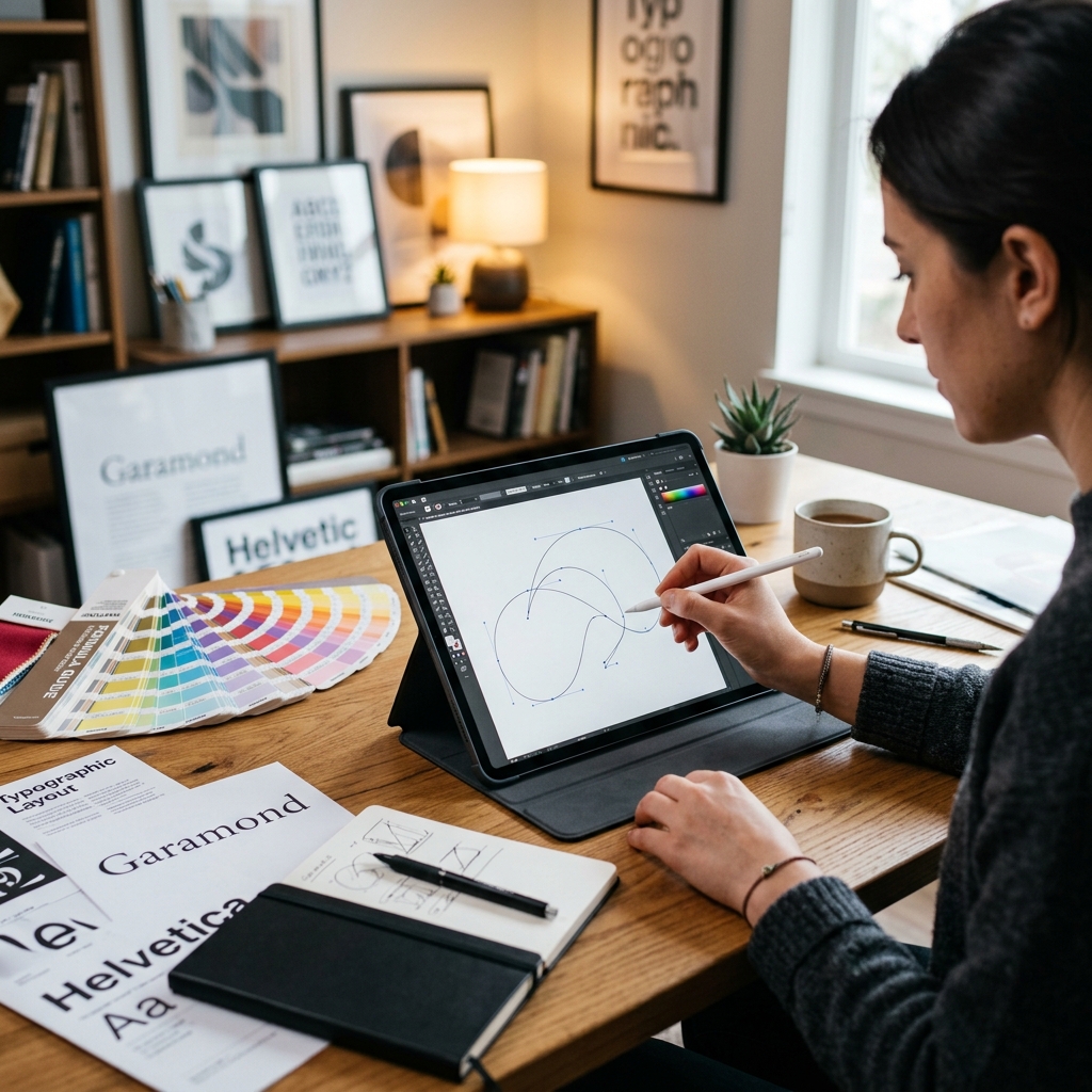 Graphic Design Studio Workspace