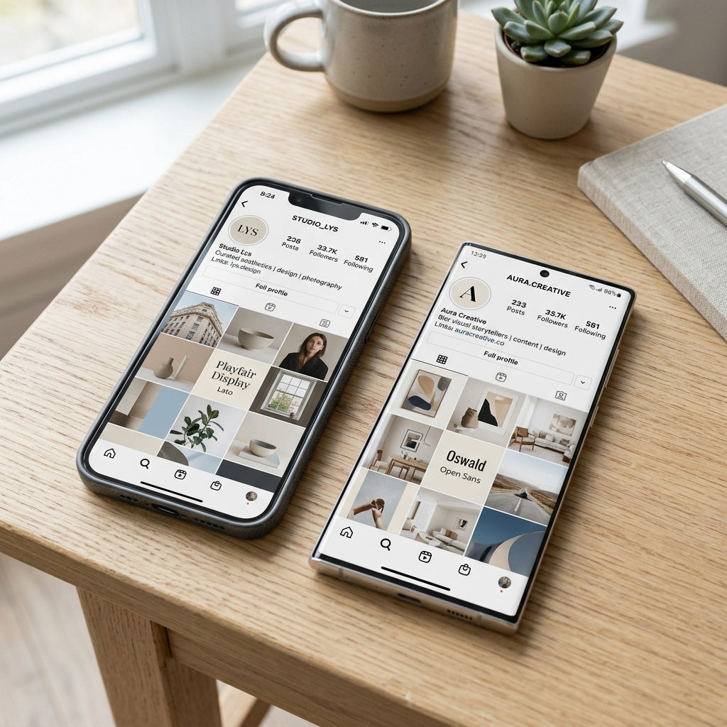 Social Media Visual Feed Grid