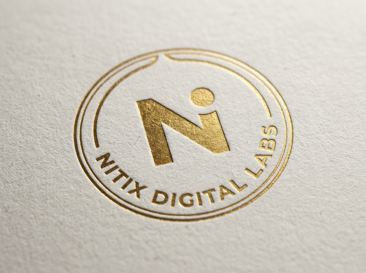 NITIX Digital Co. Labs Premium Debossing Detail