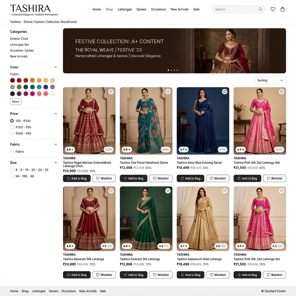 Tashira Ethnic Fashion Marketplace by NITIX Digital Co.